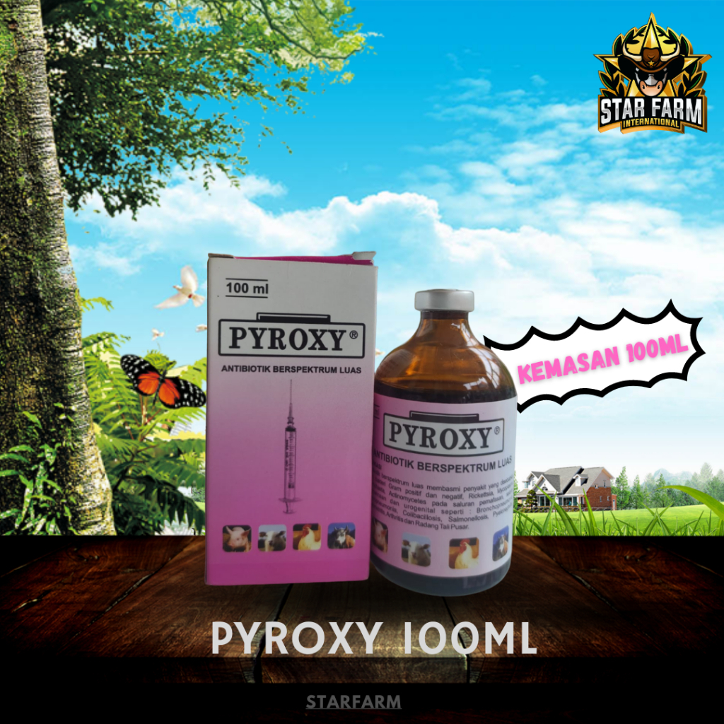 Pyroxy Anibiotik Bespektrum Luas - Antibiotik Hewan, Star farm