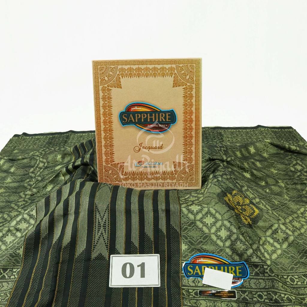 Sarung Sapphire Motif SKJ Kawung Jacquard