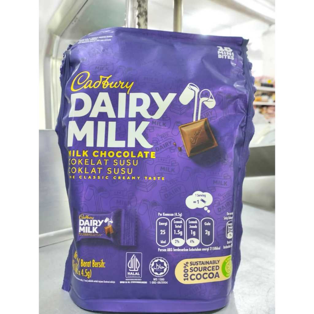 

Cadbury Dairy Milk Chunks Milk Chocolate Cokelat Susu Mini Sachet Impor Malaysia HALAL