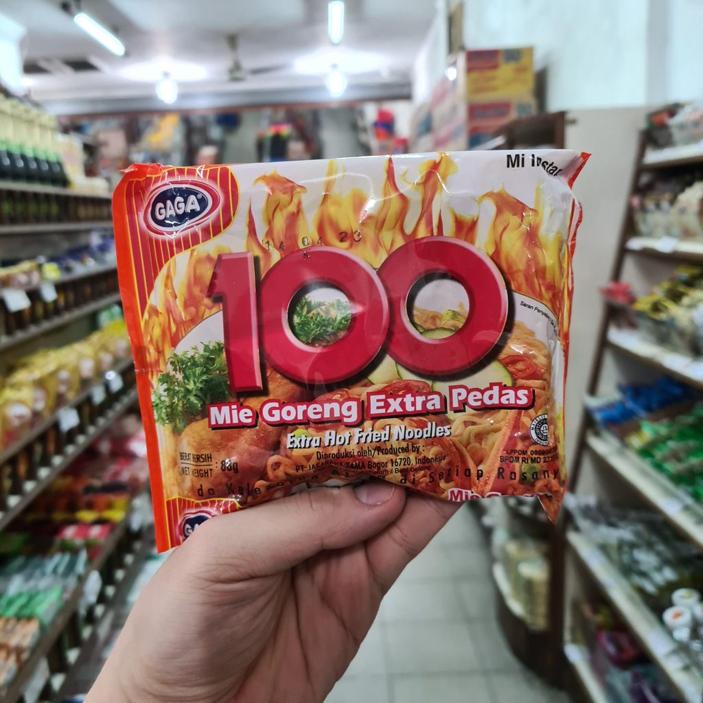 

MI INSTAN GAGA 100 MIE GORENG EXTRA PEDAS / KUAH SOTO LEVEL 2 / LADA HITAM LEVEL 3 / JALAPENO LEVEL 5