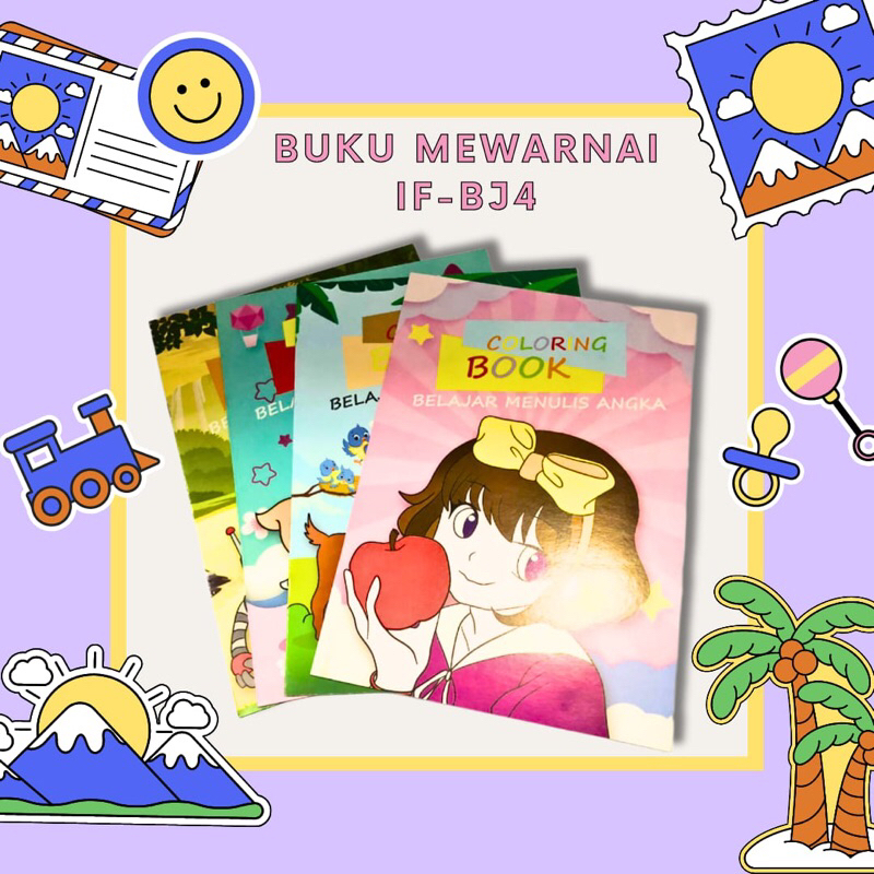 

BUKU MEWARNAI Jumbo / COLORING BOOK UNTUK EDUKASI ANAK