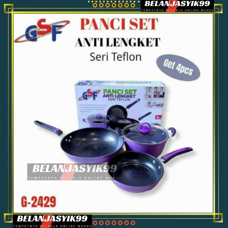 PANCI SET GSF G-2429 / PANCI SET ANTI LENGKET GSF 2429 / PANCI SET TEFLON GSF 2429 / PANCI SET SERI 