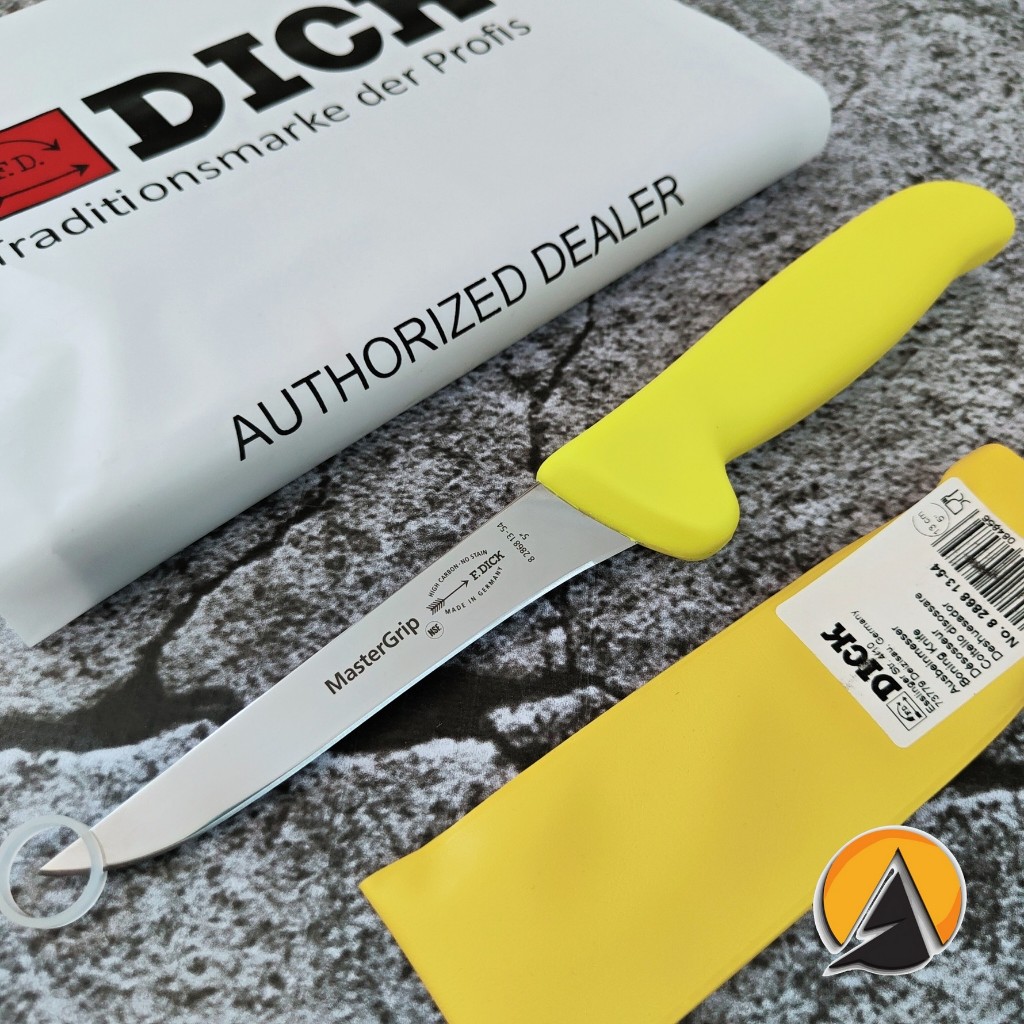 Pisau Boning knife F. Dick original made in germany original 13 cm yellow 8.2868.13-54