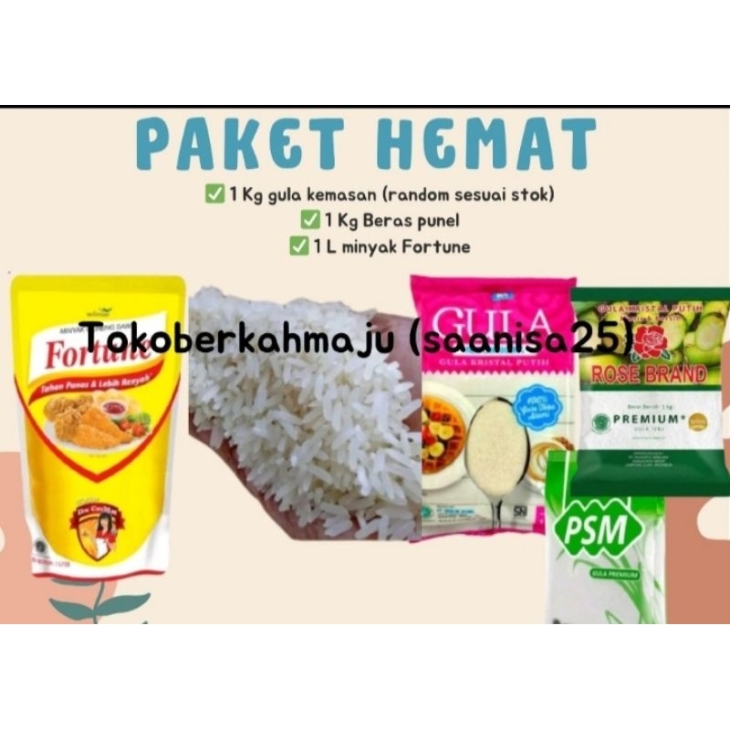 

[TEBUS MURAH] MINYAK FORTUNE, BERAS DAN GULA