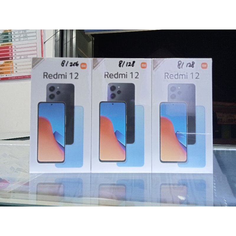 REDMI 12 ram 8/256 baru