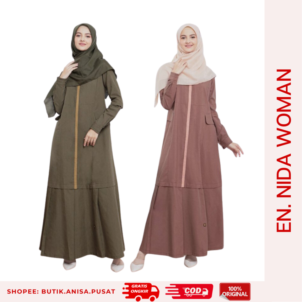 ENDOMODA Gamis NIDA WOMEN Sarimbit Keluarga