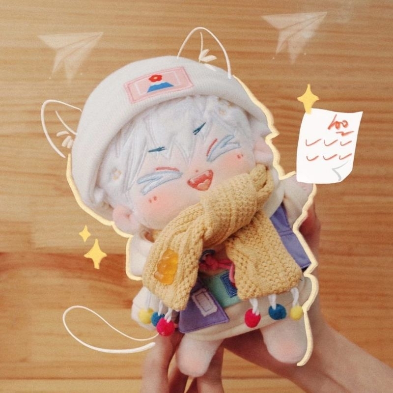 Gojo Satoru Closed Eyes Doll 20cm preloved