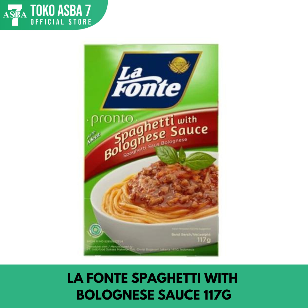 

LA FONTE SPAGHETTI WITH BOLOGNESE SAUCE 117G