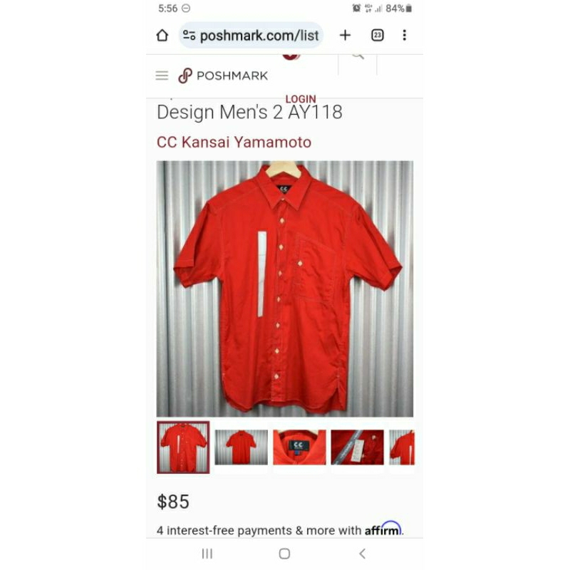 kemeja vintage cc kansai yamamoto