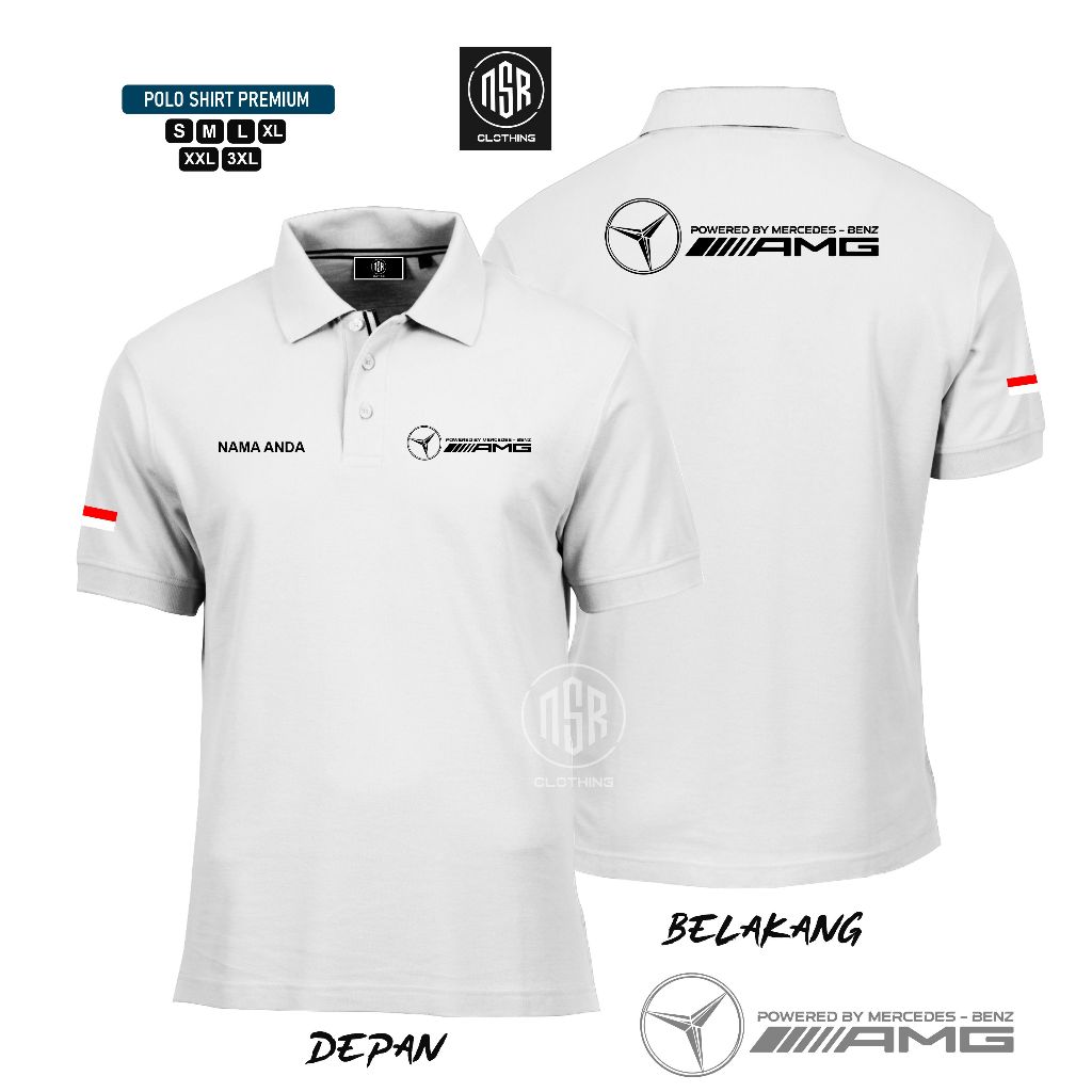 NSR POLO SHIRT MERCEDEZ BENZ/BAJU MERCEDES/KAOS MERCEDEZ
