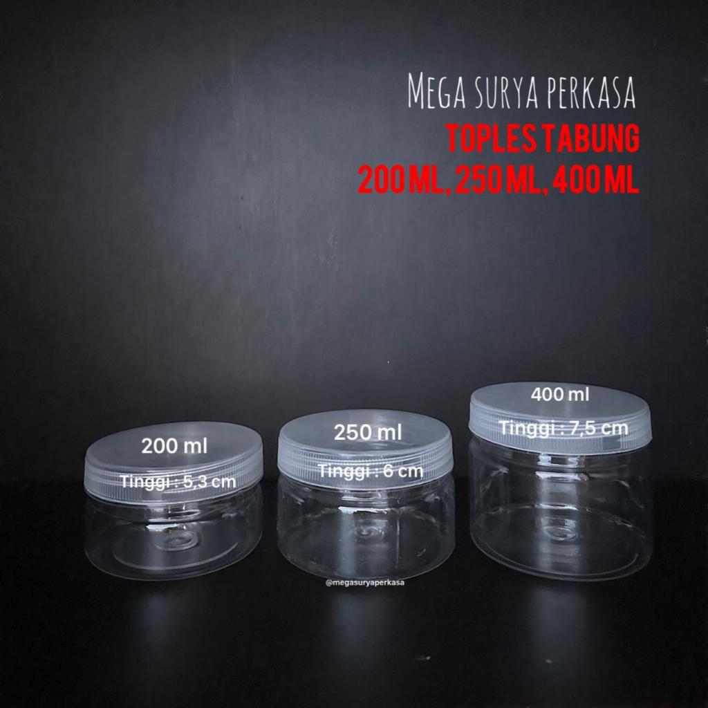 TOPLES PLASTIK 250 ML TOPLES TABUNG 250 ML TOPLES CYLINDER 250 ML