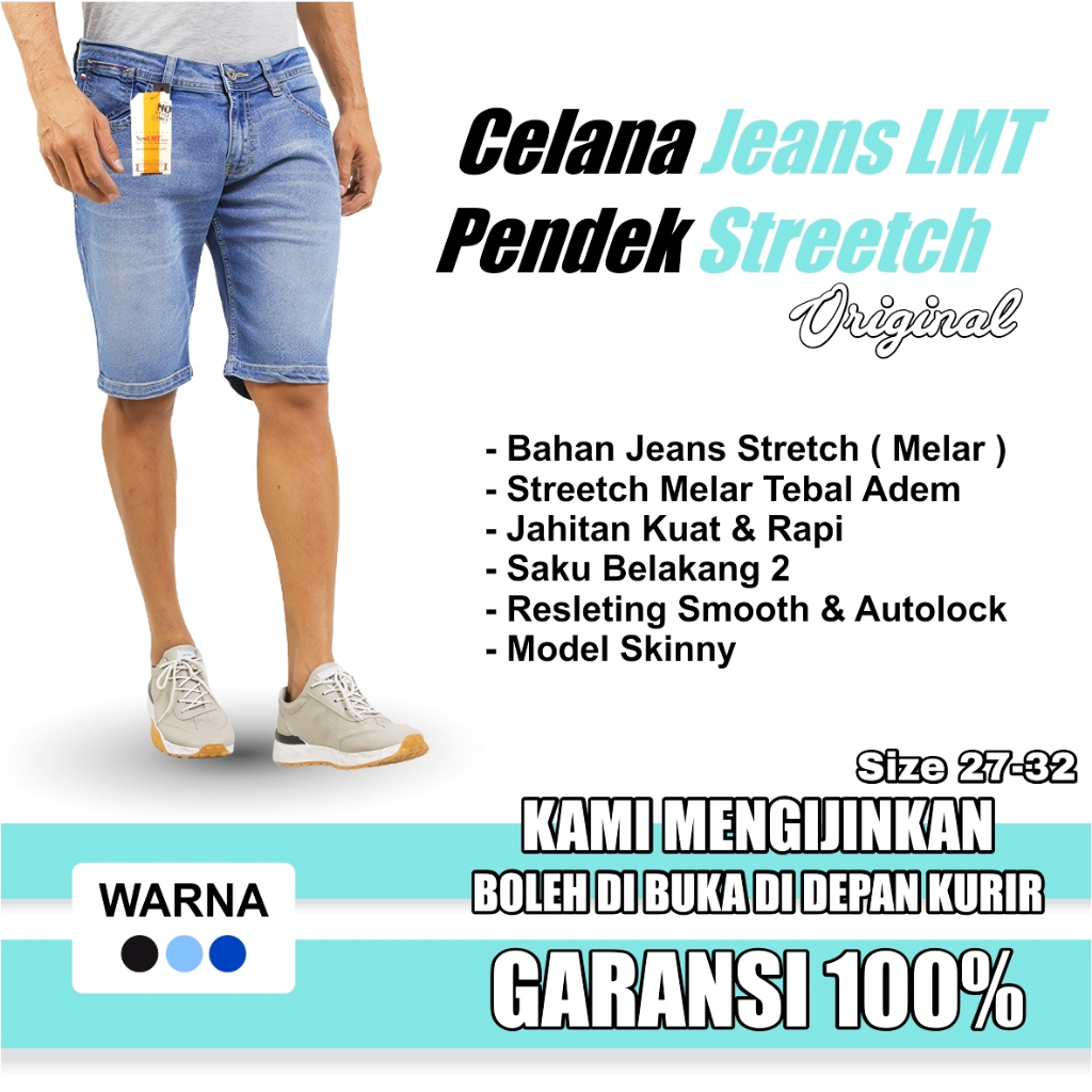 celana jeans pendek pria, celana jeans pendek cowok, celana levis pendek pria, celana jeans pria pen