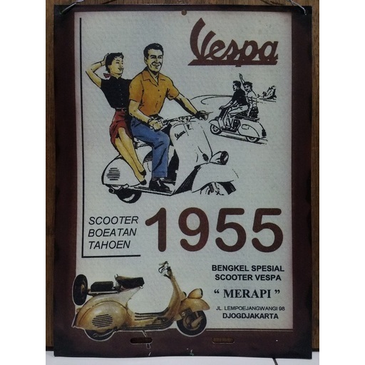 Reklame Iklan Vespa 1955 Repro HQ