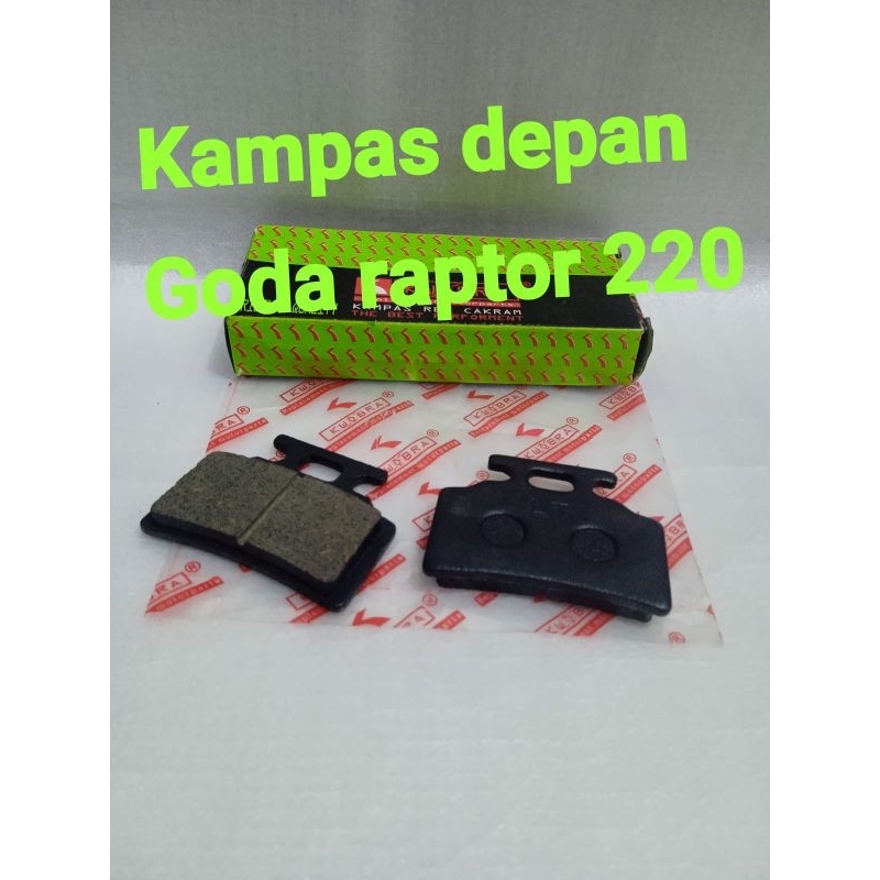 DISPAD KAMPAS REM DEPAN MOTOR LISTRIK GODA RAPTOR 220