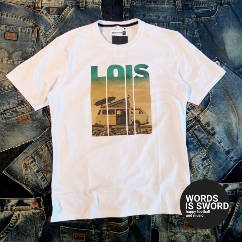 LOIS JEANS TSHIRT PUTIH - KSL2251 -