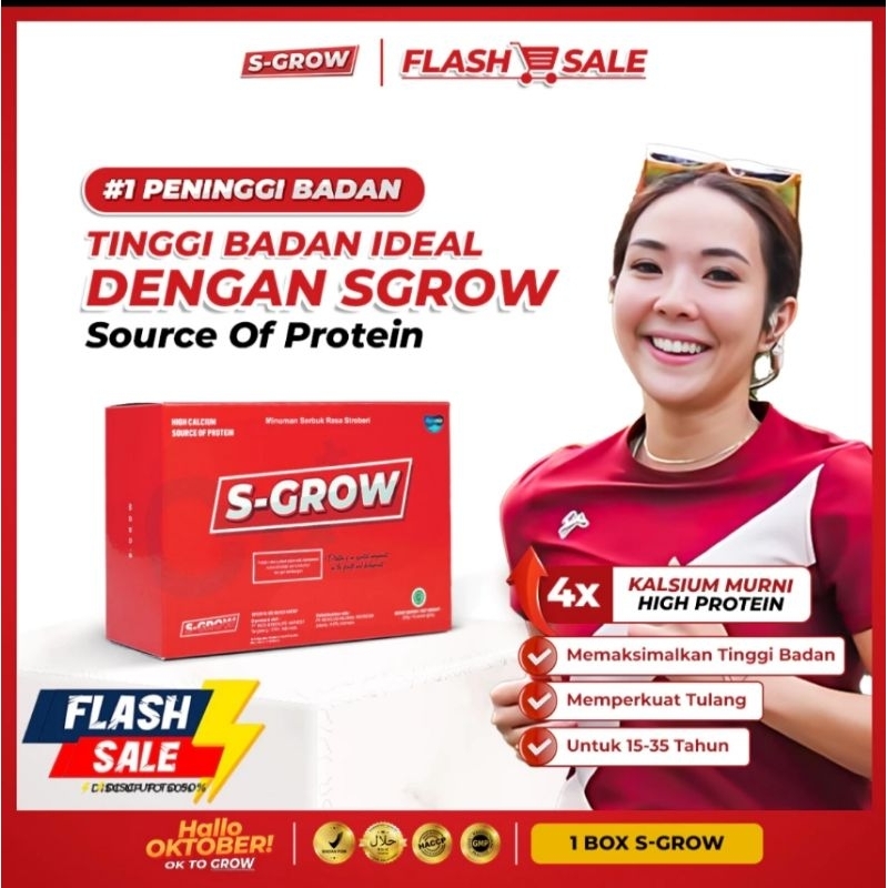 

S-GROW Susu Peninggi Badan Terbaik Untuk Remaja dan Dewasa -1 BOX S-GROW