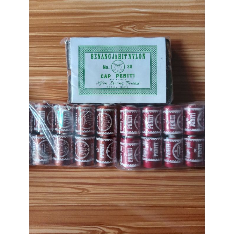 Benang jahit nilon cap peniti no.30