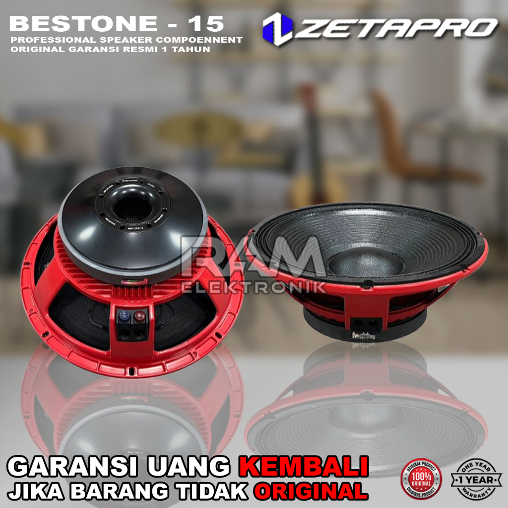 Komponen Speaker 15 Inch ZETAPRO BESTONE 15 | BEST ONE 15 Original