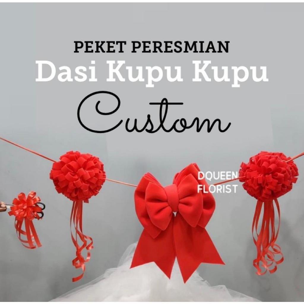 

Dqueen Florist - Paket Peresmian Dasi Kupu Kupu Pompom