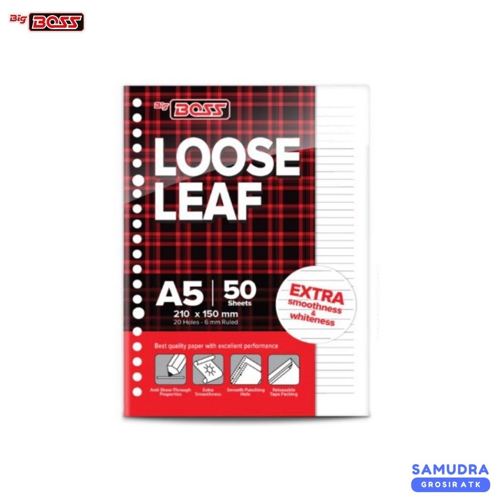 

Big Boss Kertas Binder/ Loose Leaf A5 50