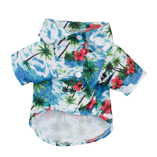 Kemeja Anjing Baju Hawai / Baju Pantai Anjing Kecil