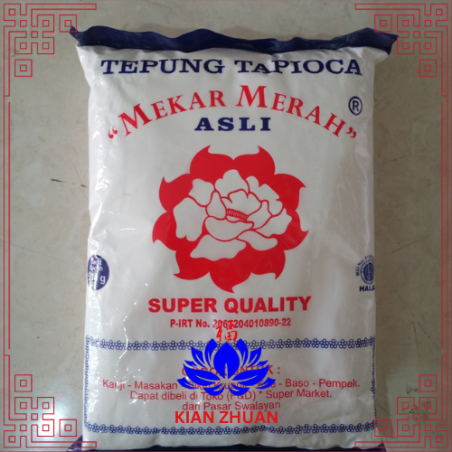 

Tepung Tapioka Mekar Merah 500 Gr