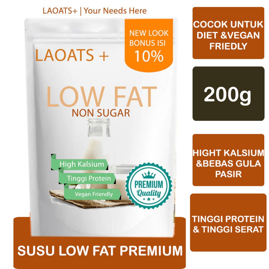 

Low Fat Milk Laoats Non Sugar (200g)