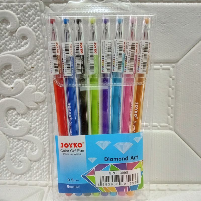 

Pena Jel Warna Pulpen Diamon Art GPC-309C 8 warna