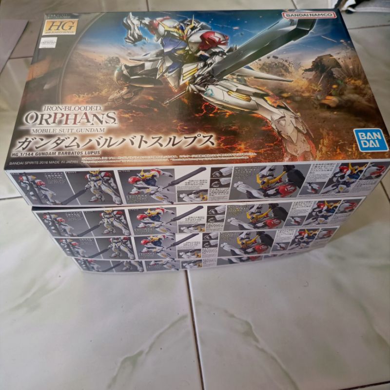 BOX HGIBO 1/144 HG GUNDAM BARBATOS LUPUS BOX ART