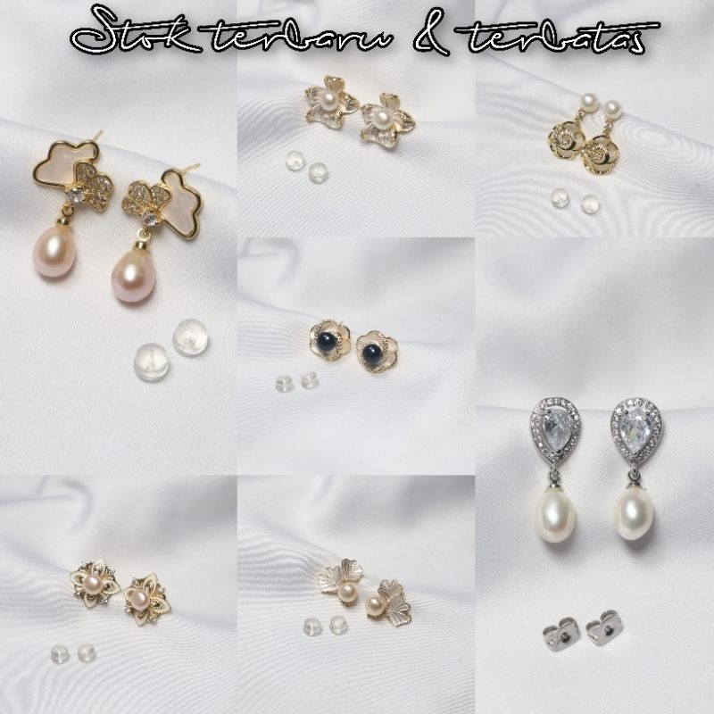 Giwang mutiara asli lombok|Giwang mutiara lombok terbaru|Anting mutiara lombok asli bersertifikat|An