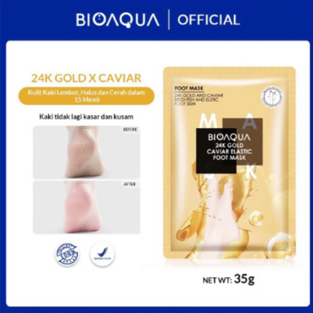 Bioaqua 24K Gold Caviar Elastic Foot Mask