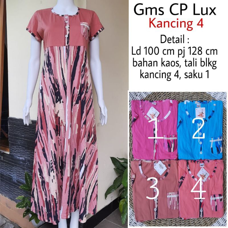 Longdress  kaos klok lengan pendek premium / dress panjang busui