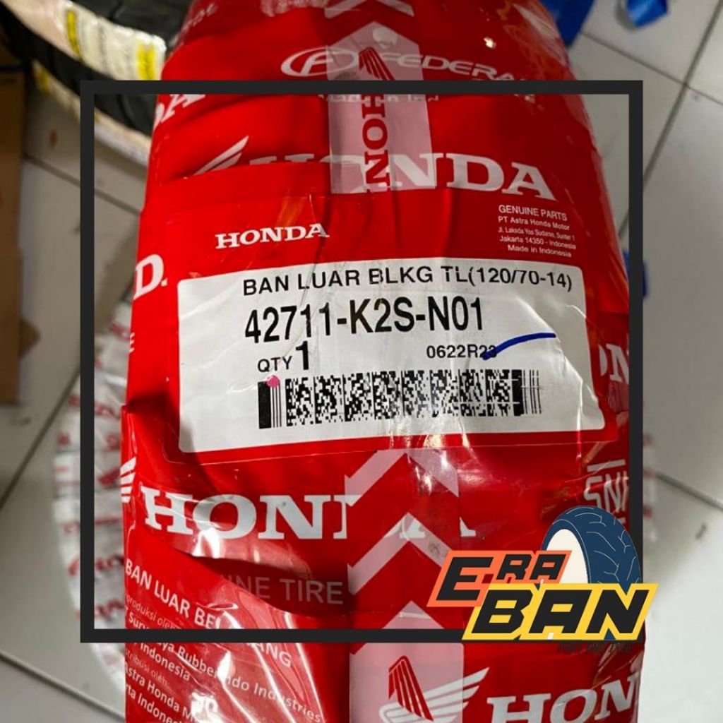 BAN LUAR AHM K2S 120 70 RING 14 TUBELESS