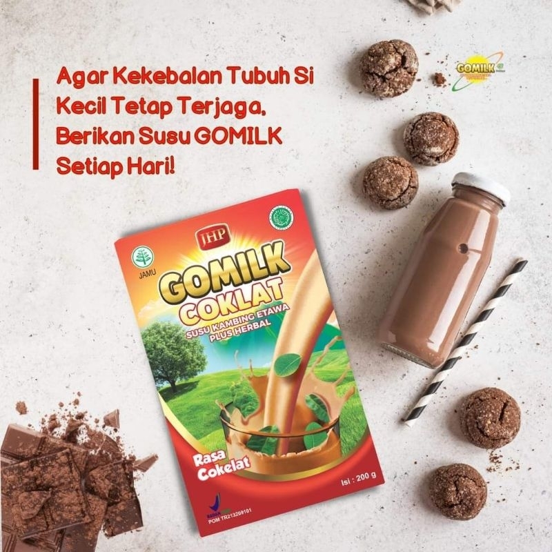 Susu Gomilk Coklat 200gr | susu kambing etawa | susu gemuk | susu anak