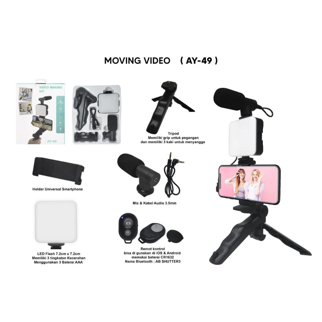VLOGGING KIT/VIDEO MAKING KIT AY-49