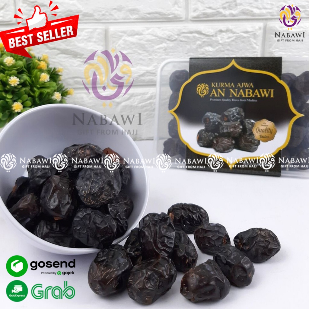 

Kurma Ajwa 500 gram / Kurma Nabi Oleh-Oleh Haji dan umroh