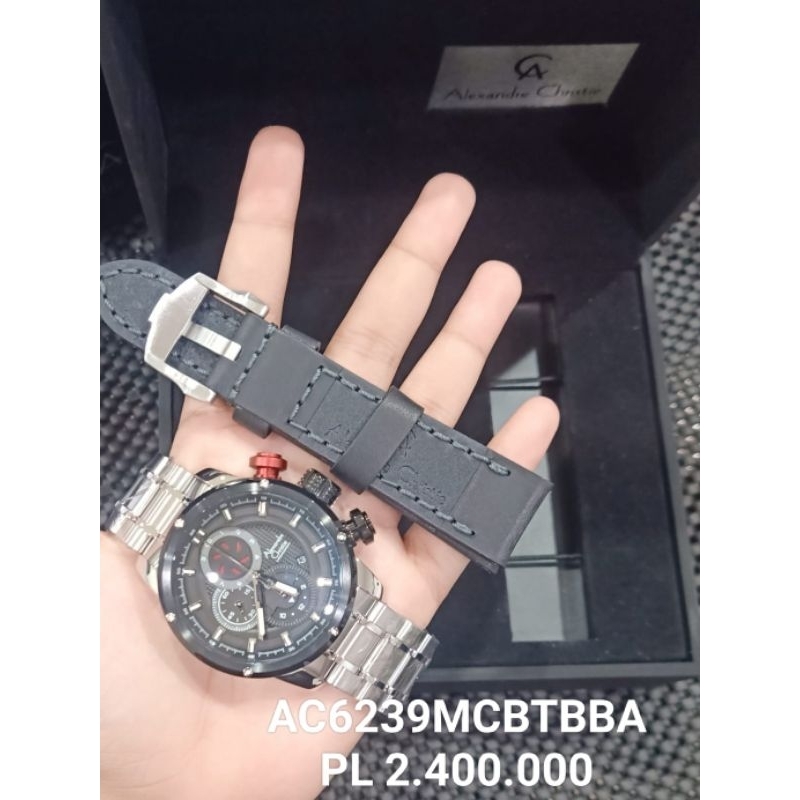 Alexandre Christie Cowok AC 6239 MC Original Free Leather Strap