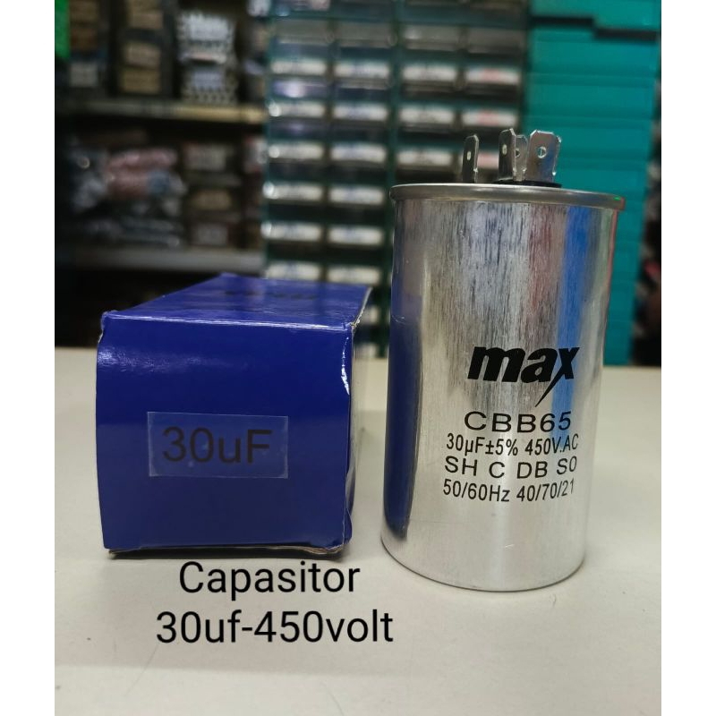 kapasitor 30Mf/450volt Metal