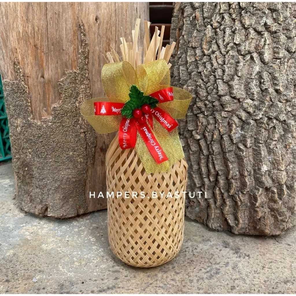 [CHRISTMAS EDITION] KRONGSO 9 x 23 CM Natural PITA NATAL besek ikat krongso bambu keranjang kue kren