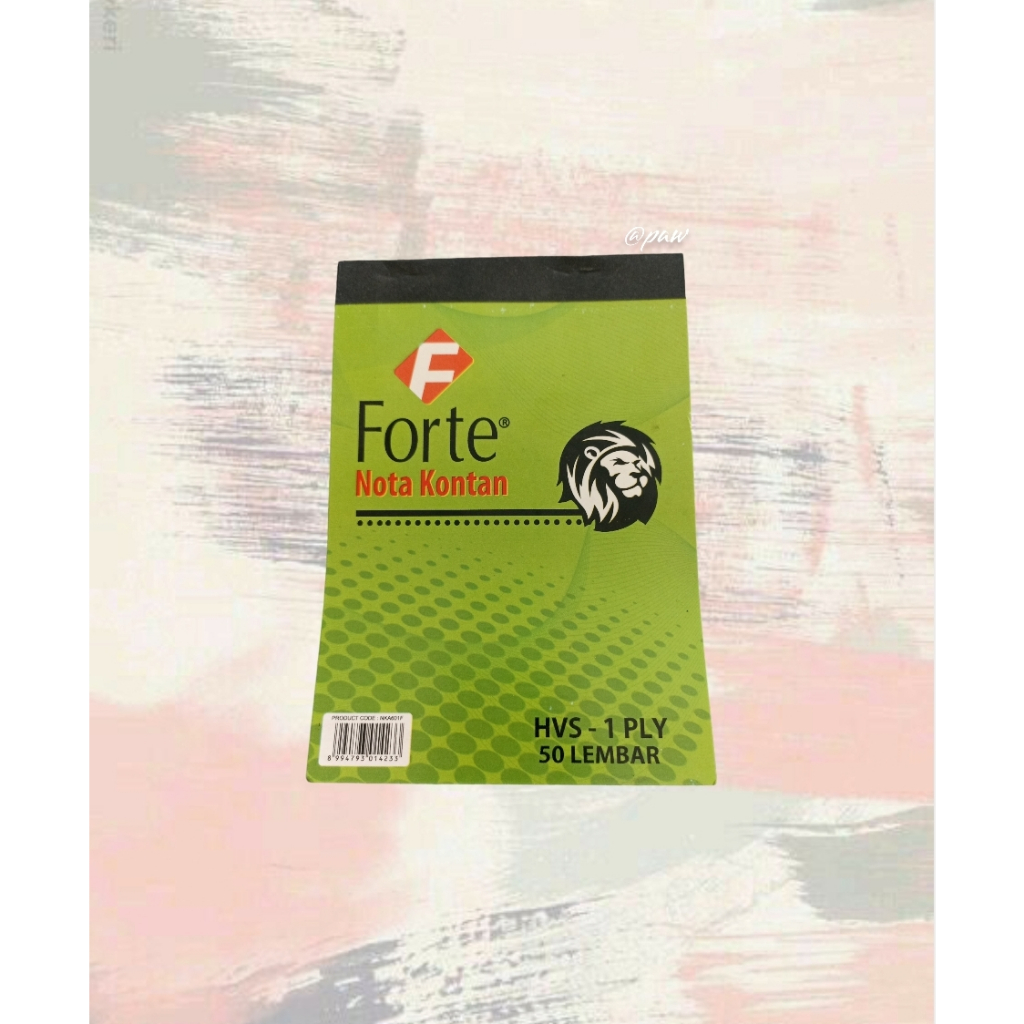 

Nota Kontan K1 Forte / Nota Kontan NCR / Nota Kontan 1 Ply/ Nota Rangkap Kecil Forte 50 s / Nota Kontan Forte 1 ply