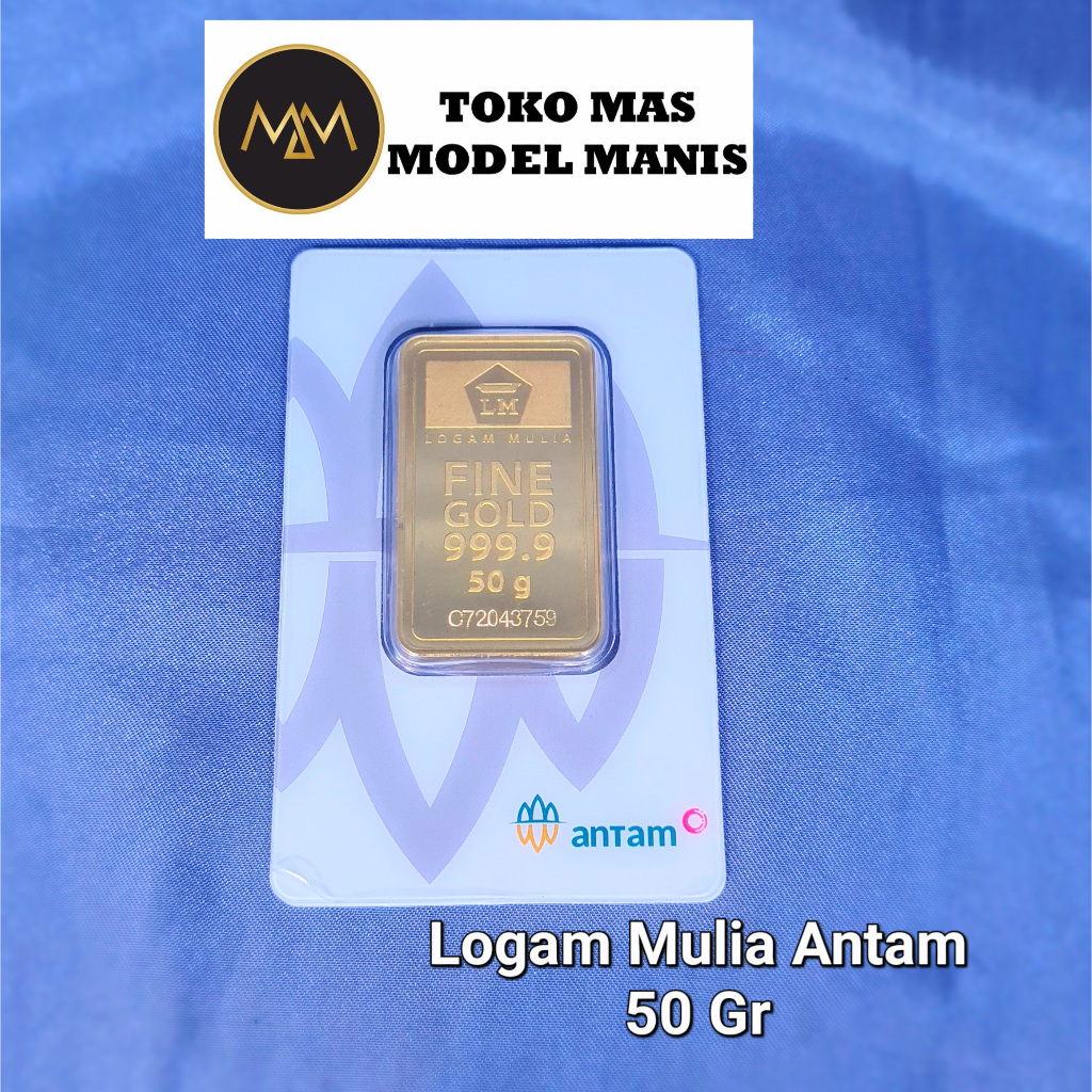 Logam Mulia Antam Press Logam Mulia 50gr (Gram)