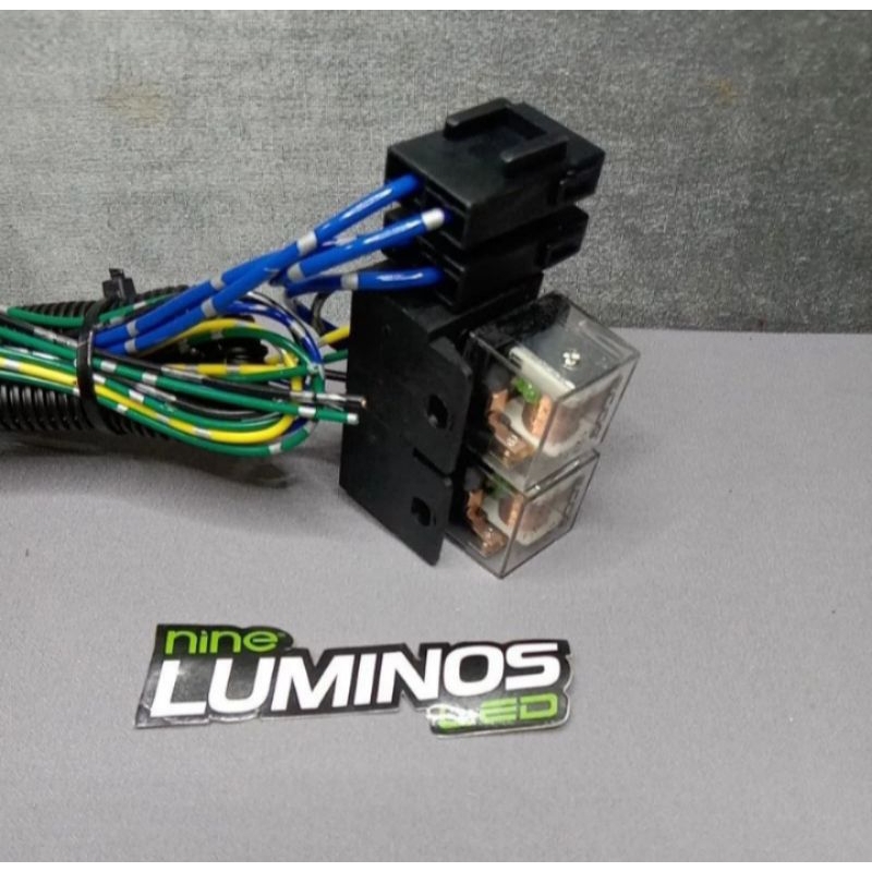 RELAY SET LAMPU LED TEMBAK UNTUK MOTOR DAN MOBIL BY NINE