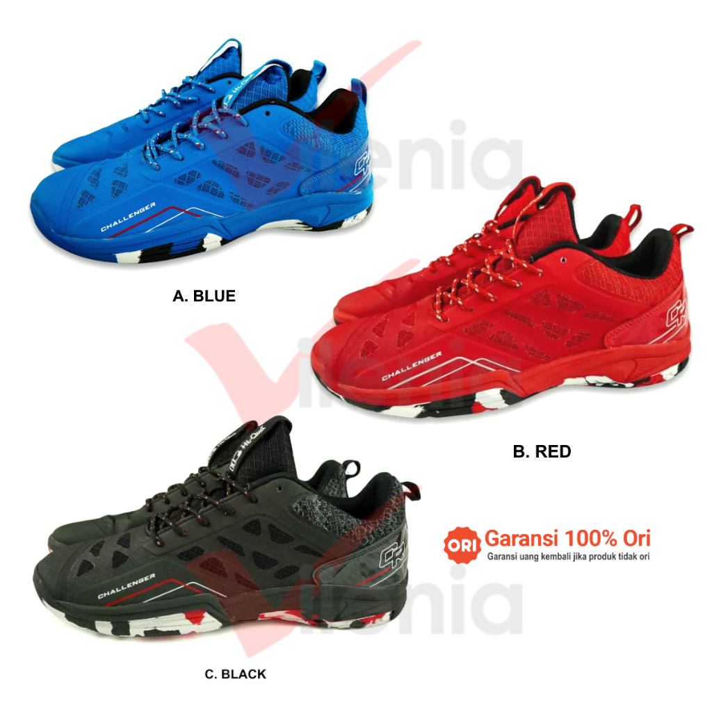 Sepatu Badminton Hiqua Challenger Lite Original / Hi Qua Bulutangkis