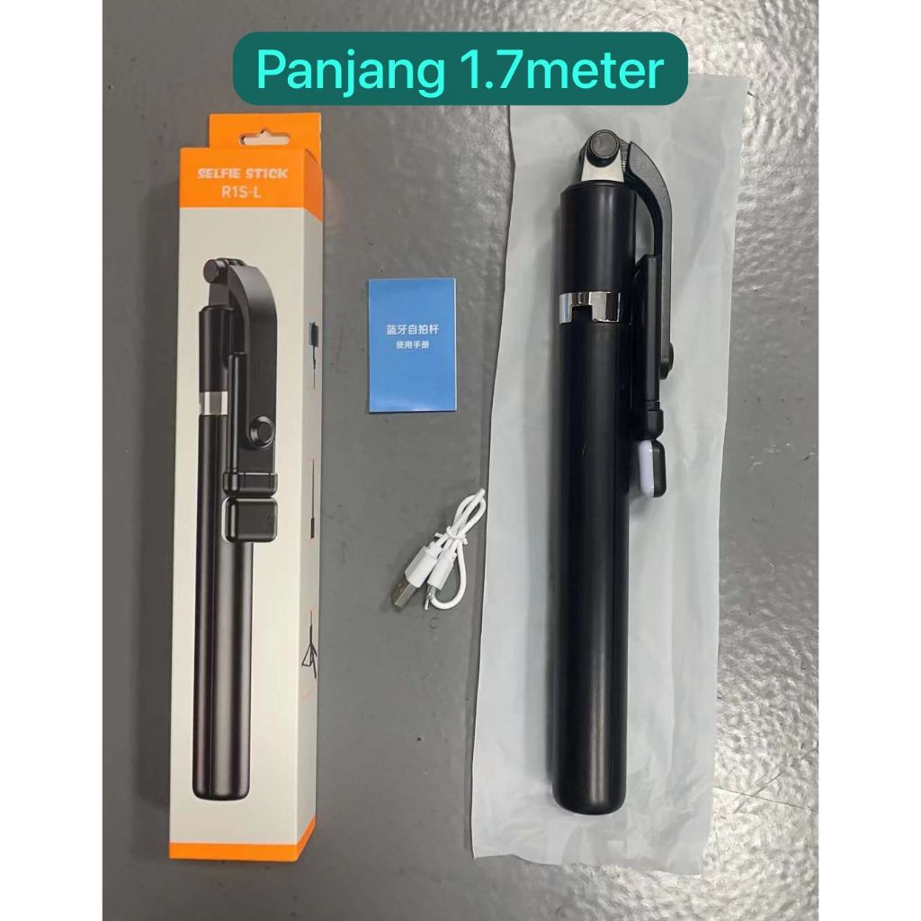 1.7meter TONGSIS Bluetooth 3in1 R1S L LED 360° 1.7M / TONGSIS TRIPOD / TONGSIS 3 IN 1 / SELFIE STICK / TONGSIS HP / TONGSIS BLUETOOTH / TONGSIS TRIPOD 3 IN 1 / TONGSIS RINGLIGHT / TONGSIS LAMPU / TRIPOD HP / TRIPOD RING LIGHT / TRIPOD HANDPHONE / TRIPOD-2