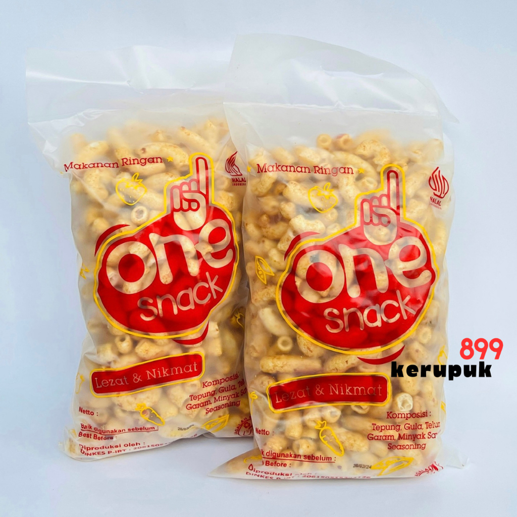 

MAKARONI JUMBO RUJAK MACARONI BESAR PEDAS MANIS 350 GRAM ONE SNACK