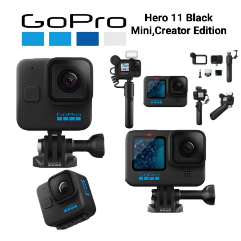 GoPro Hero 11 Black, GoPro Hero 11 Creator Edition,Go Pro Hero 11 Mini
