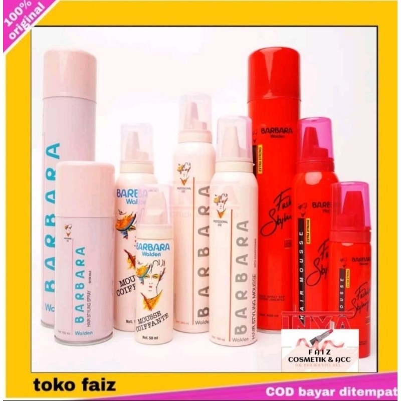 BARBARA HAIR FOAM MOUSSE & SPRAY-Styling Rambut