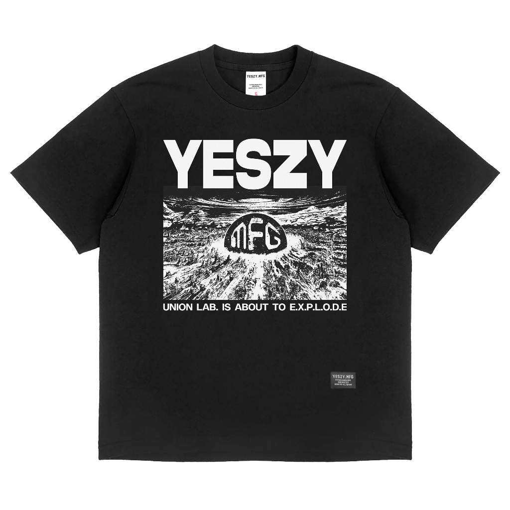 YESZY.MFG Explode Black Tshirt