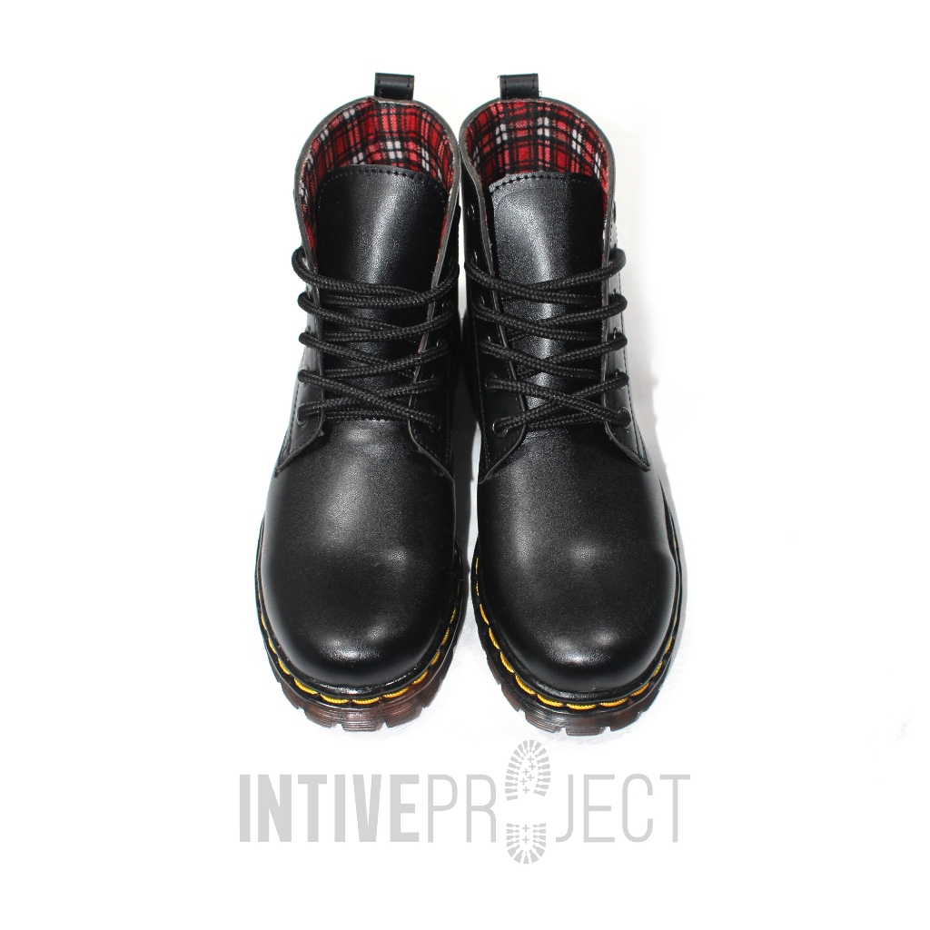 Intiveproject - Sepatu Boots Pria / Docmart Custom Pria Kulit Sapi Asli