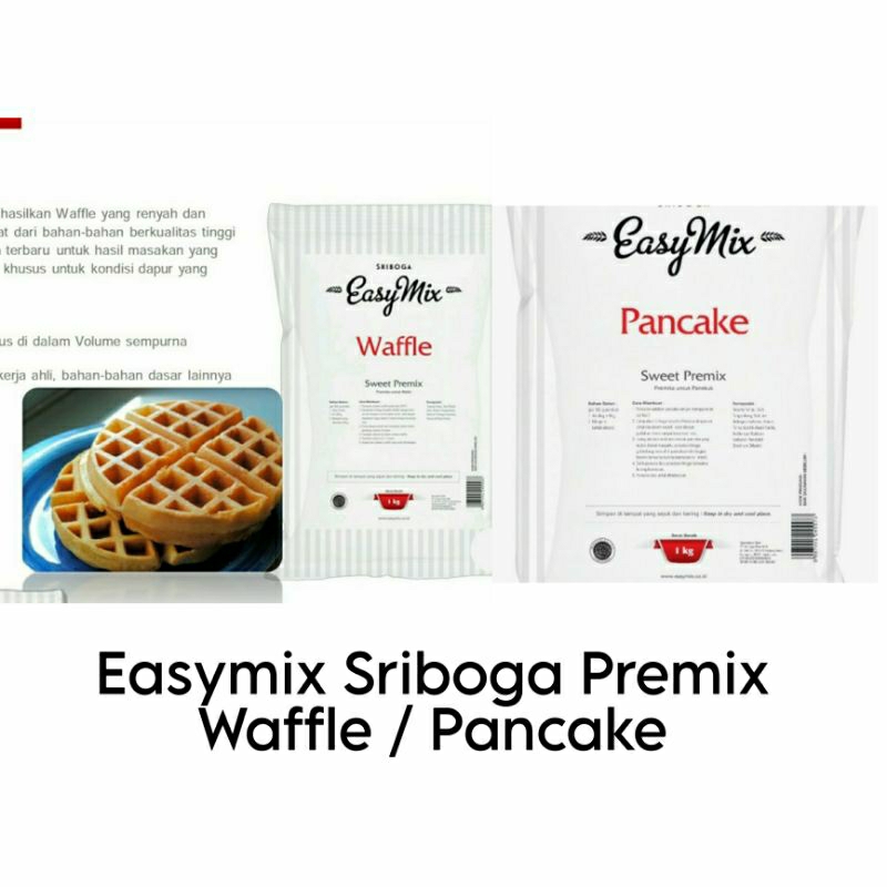 

Sriboga Easymix Tepung Premix Waffle / Pancake 1kg